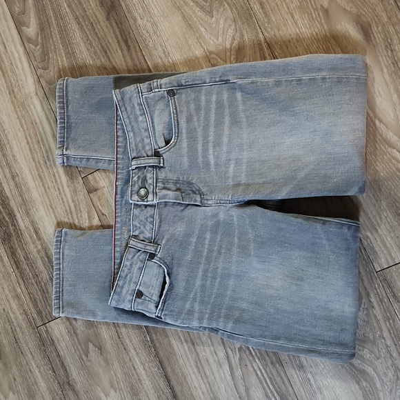 Signature Gray Denim Mid-Rise Stretch Ankle Length Jeans Women's 2 - Picture 8 of 14